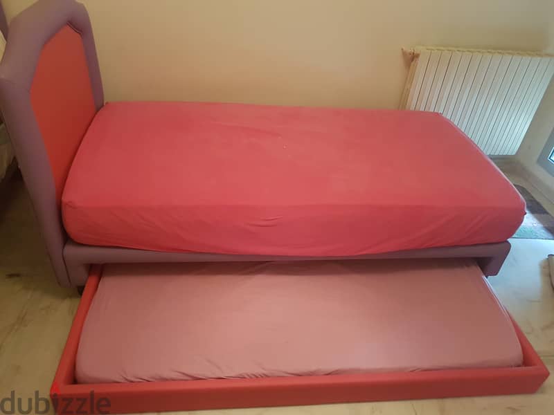 Reva children's bed with an orthopedic mattress 0