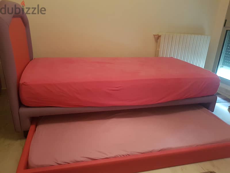 Reva children's bed with an orthopedic mattress 1