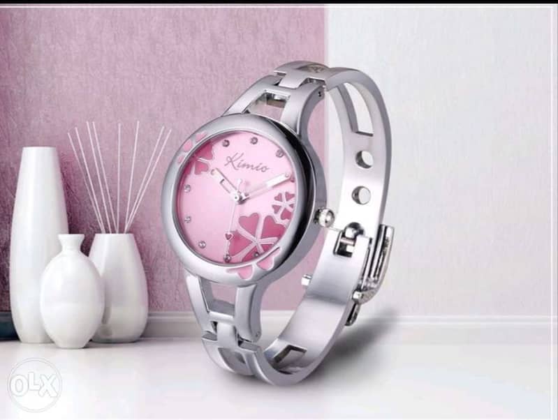 Pinky flower design heart second dial 0