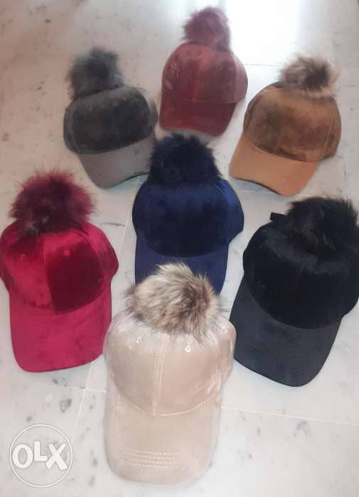 Cute velvet hats high quality 1