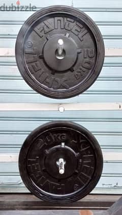 olympic plates rubber and iron like new 70/443573 RODGE