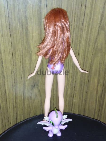 BATH SWIM Barbie RED HAIR great doll molded swim wear +Figurine Toy=15 3