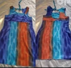 rainbow coloured dress s to xxL