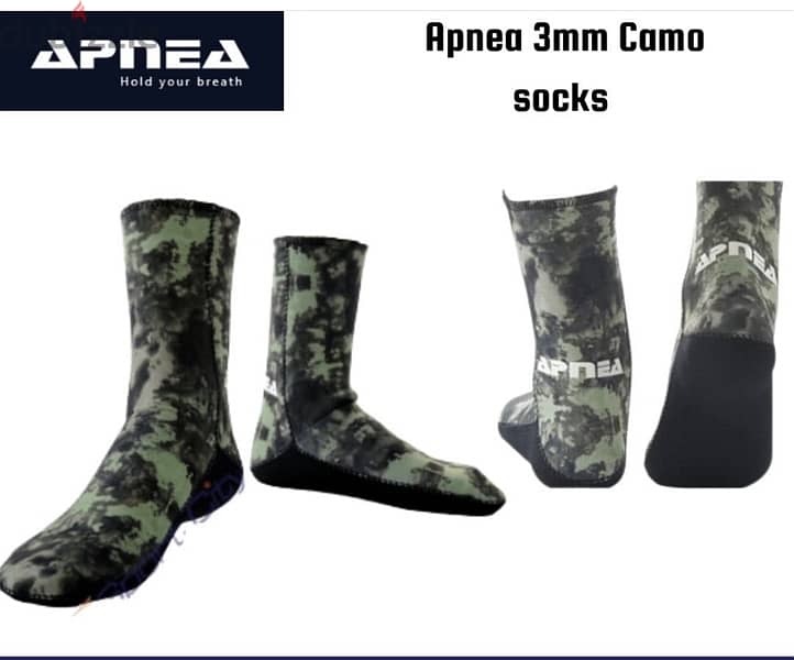 Apnea Spearfishing diving socks 3mm كلسات للغطس - الرياضات المائية