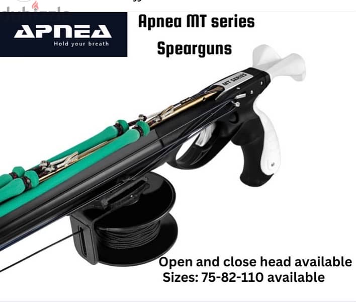 Apnea Spearfishing spear with reel for diving all sizes 1