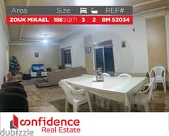 188 SQM apartment for sale in  Zouk Mkeyel! REF#BM52034