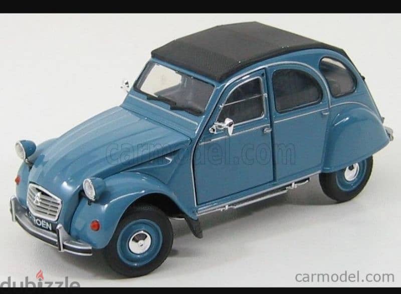 Citroën 2CV diecast car model 1:24. 0