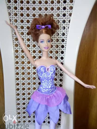 Brunette Barbie Ballerine in Purple-Used
