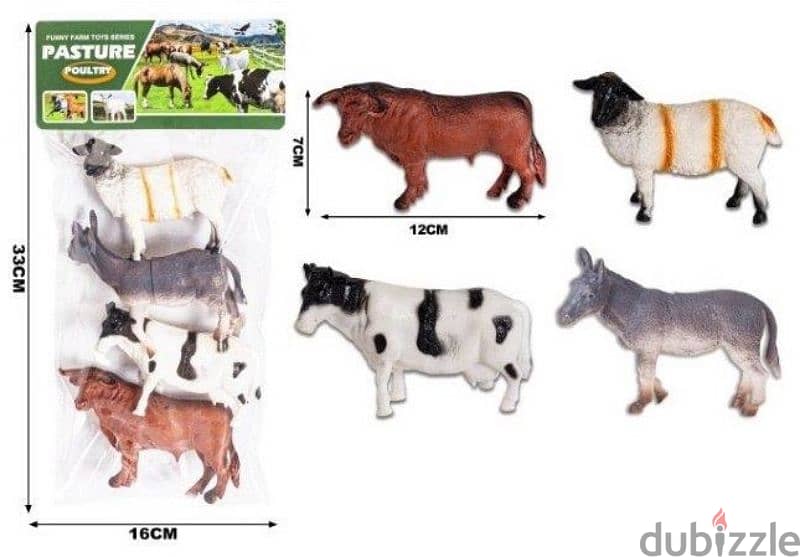 Farm Animal Toys Set of 4 0