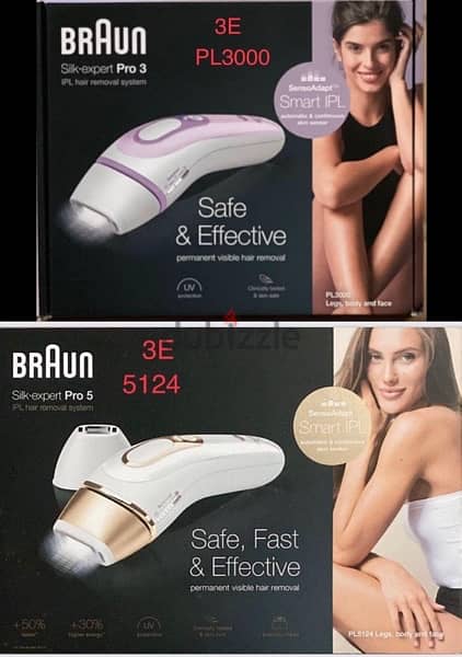 Braun Silk expert PRo available Pro 3 & Pro 5 9