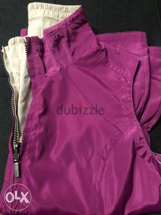 NEW. Lady Jacket, sleeve less, purple/beige color, TCHIBO brand 2