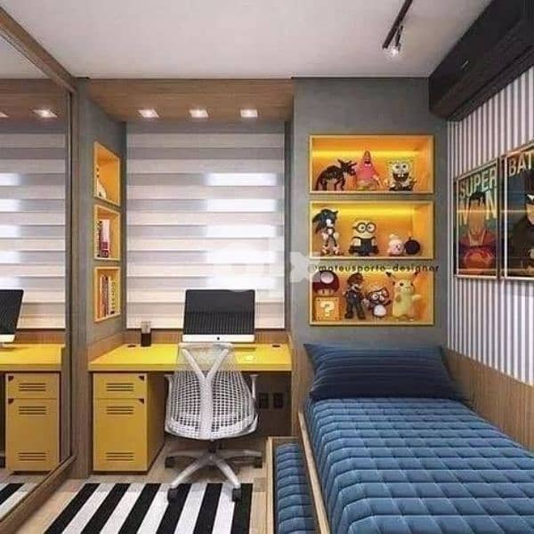 kid bedroom غرفة نوم تفصيل 12