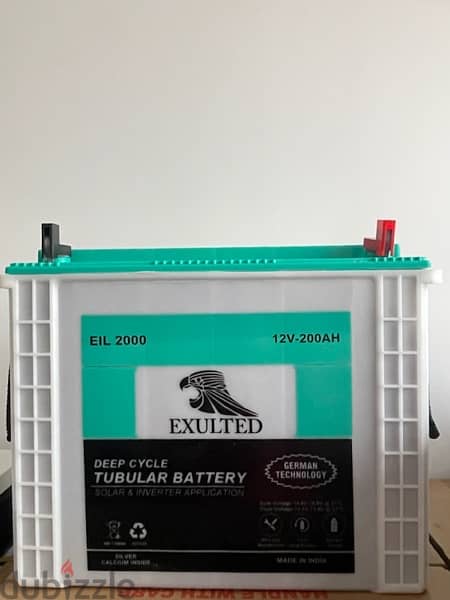tubular battery exulted 12V 200AH 156$ deep cycle     240AH 190$ 1