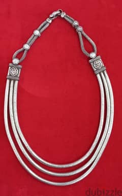 Silver Necklace - Antique
