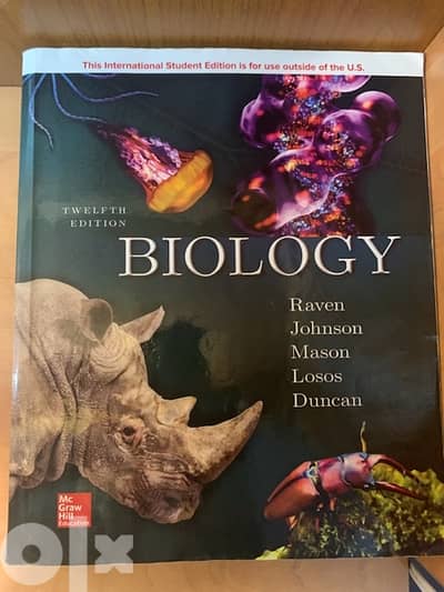 Biology, 12th Edition  By  Raven, Johnson, Mason, Losos, Duncan