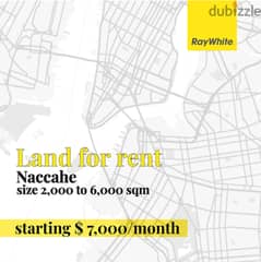 Land for rent in Naccache - direct highway access