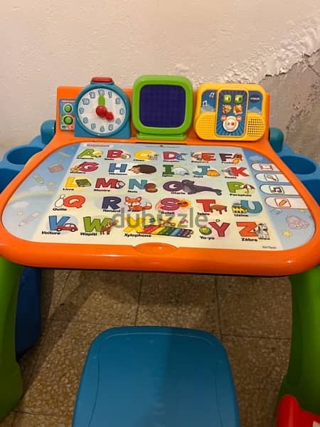 educational French table vtech 3 in 1 2