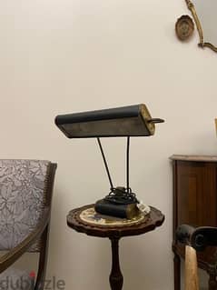 vintage french brass table lamp 0