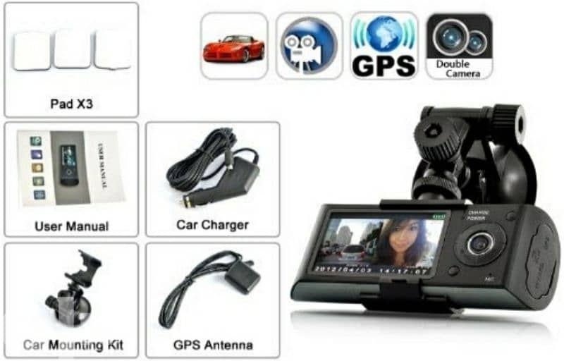 Sonik Dual Camera Car Vehicle DVR SNK-R300 9