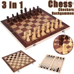3 in 1 Backgammon, Chess, Checkers