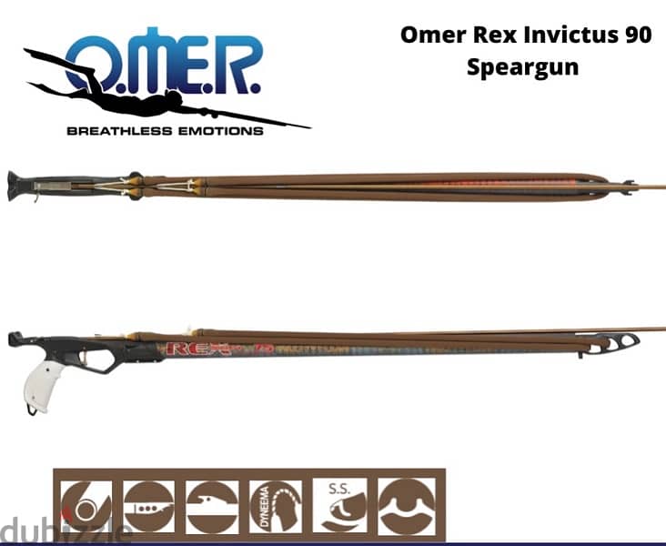 Omer Invictus Spearfishing spear for diving scuba arbalete 0