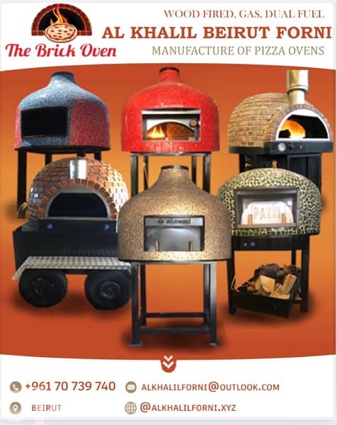 فرن بيتزا حطب -  Wood fired pizza oven 12