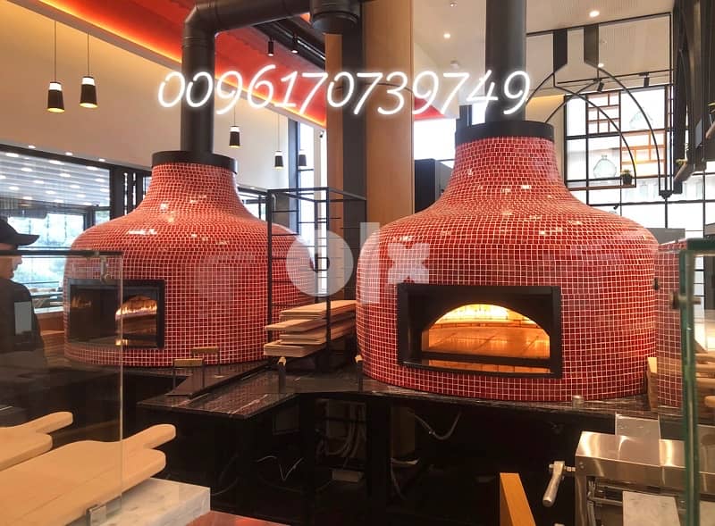 فرن بيتزا حطب -  Wood fired pizza oven 10