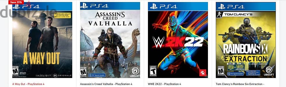 PS4 Games for Sale