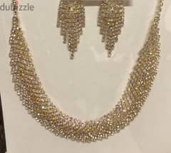 faux bijoux set of 2 pieces ( necklace, earings ) 0