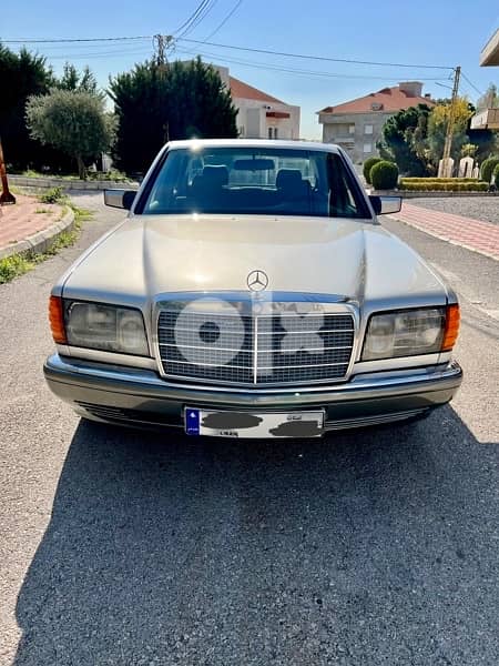 Mercedes-Benz 300 SE Model 1990 Gray In Blue No Accidents 2