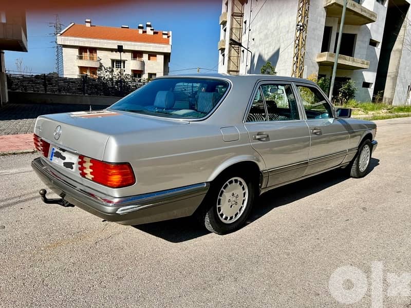 Mercedes-Benz 300 SE Model 1990 Gray In Blue No Accidents 6