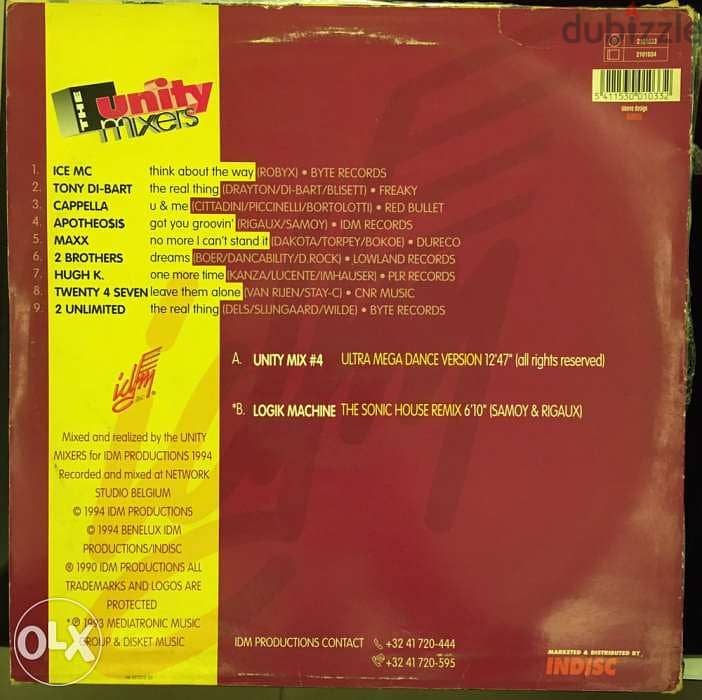 Vinyl lp - The Unity mix 4 1