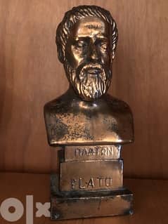 vintage PLATO head statue stamped “Metamee” 0