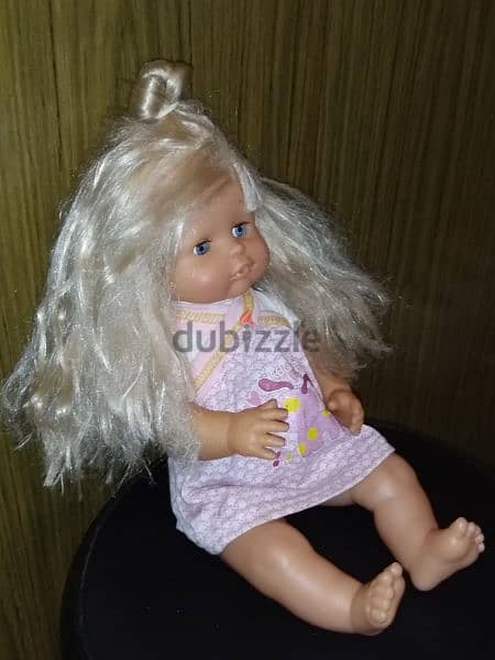 FAMOSA BIG BABY Girl dressed doll height 44 Cm Still very good=13$ 4