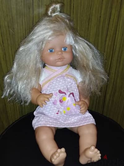 FAMOSA BIG BABY Girl dressed doll height 44 Cm Still very good=14$