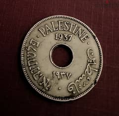 10 Mils 1937 عملة فلسطين