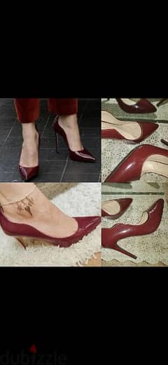 high heels lami3 bordo size 39 used once