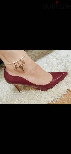 high heels lami3 bordo size 39 used once 2