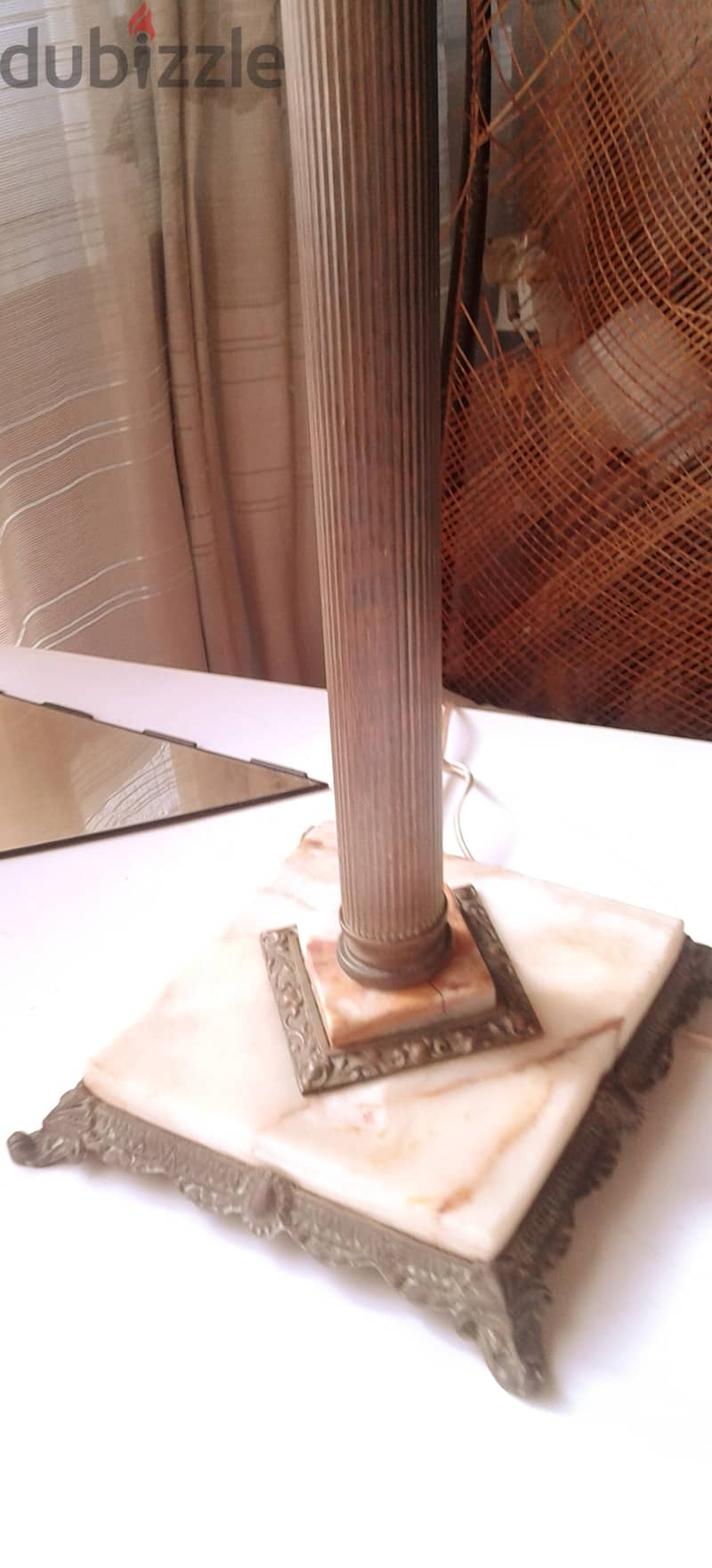 Antique Bronze & Marble  Lamp 2