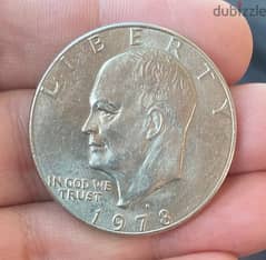 عملة واحد دولار اميركي ايزنهاور سنة ١٩٧٨ 0