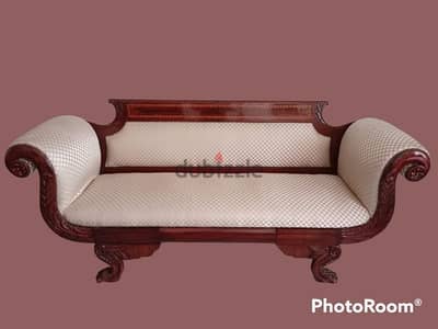 19th. century Original American Empire style sofa 1820,Mahogany wood