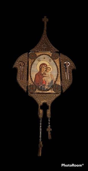 Rare 19th century foldable Russian Icon