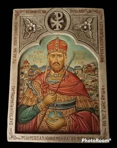 Antique and rare 19th. century St. Constantin Icon 0