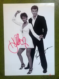 2002 James Bond dual authentic autograph