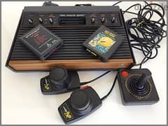 Atari 2600 - 6 switch woodgrain 0