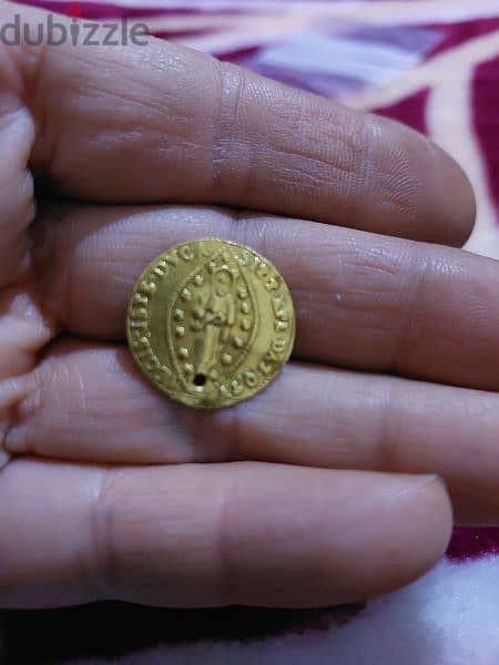 Jesus Christ Gold coin Ducat Venice Italy 3.3 gr year around 1290 AD 1