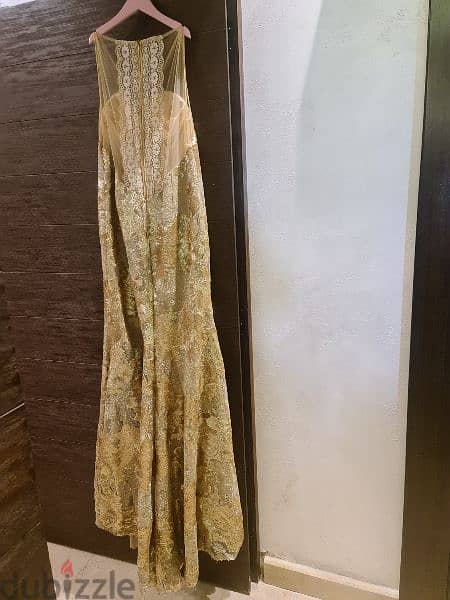 long gold dress 2
