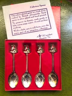 Vintage handmade British Silver Plated TKI Spoons