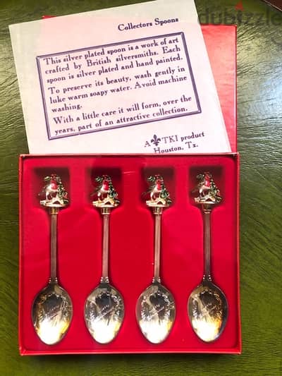 Vintage handmade British Silver Plated TKI Spoons