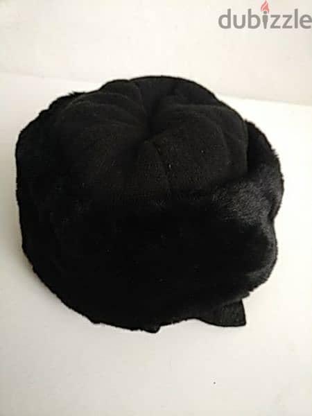 Black fur hat with stiff side tabs - Not Negotiable 2